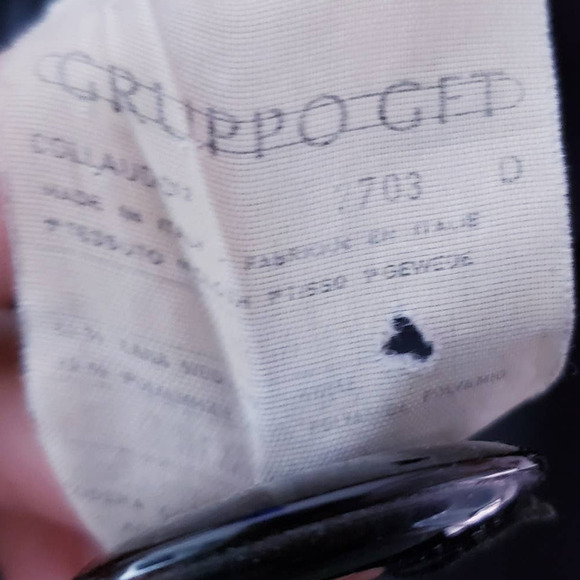 Valentino Miss V Black Double Breasted Notch Collar Long Trench Coat Size 46/12 - Picture 7 of 8